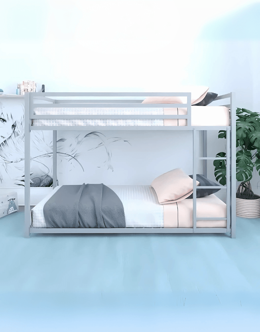 سرير بطابقين حديد رمادي - 180×200×120 سم كود Bunkbed13022 _