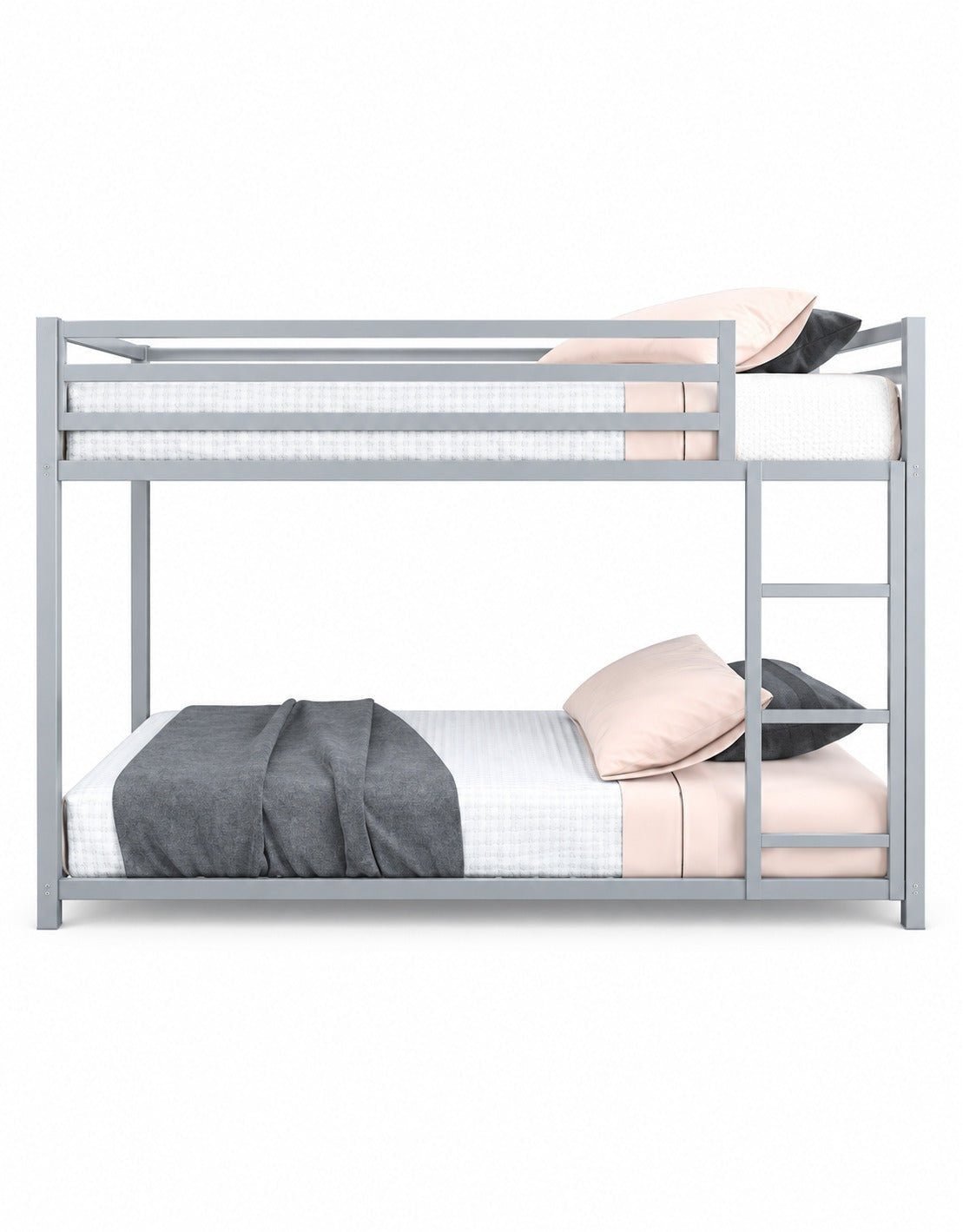 سرير بطابقين حديد رمادي - 180×200×120 سم كود Bunkbed13022 _