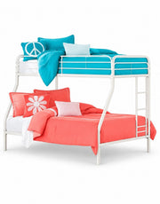 سرير بطابقين معدن 180×120×195 سم - ابيض كود Bunkbed13019 _