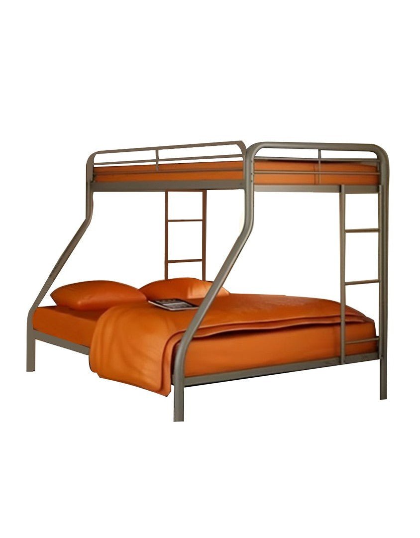 سرير بطابقين معدن رمادي - 200×120×180 سم كود Bunkbed1301040 _