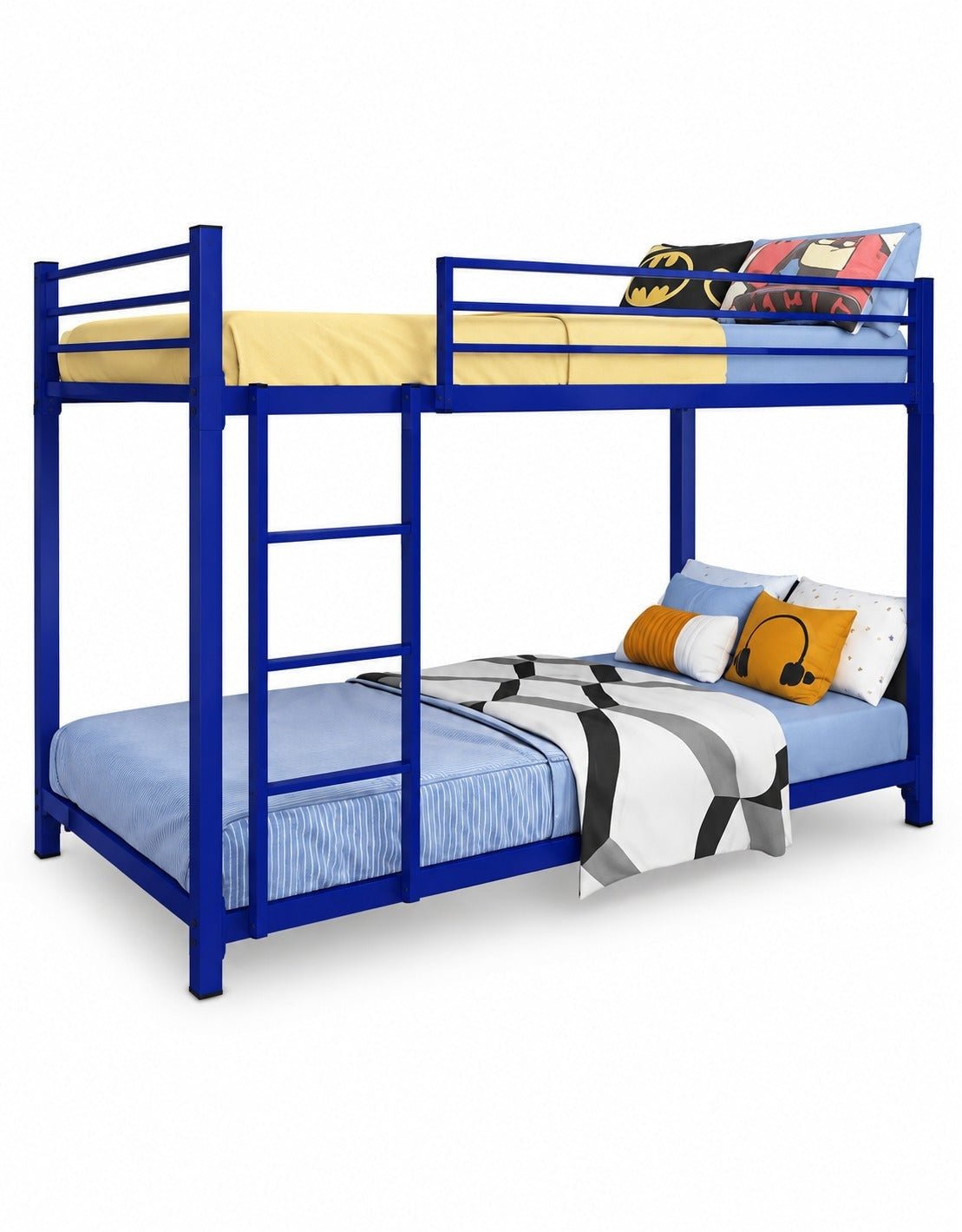 سرير بطابقين ستيل 130×91×203 سم - أزرق كود Bunkbed13016 _