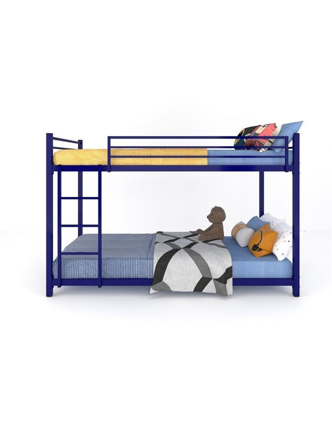 سرير بطابقين ستيل 130×91×203 سم - أزرق كود Bunkbed13016 _