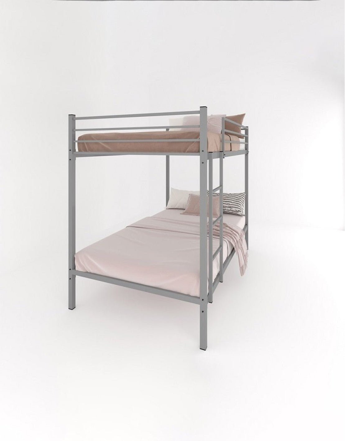 سرير بطابقين ستيل 165×121×203 سم - رمادى كود Bunkbed13014 _