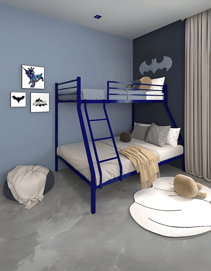 سرير بطابقين ستيل 165×141×203 سم - أزرق كود Bunkbed13011 _