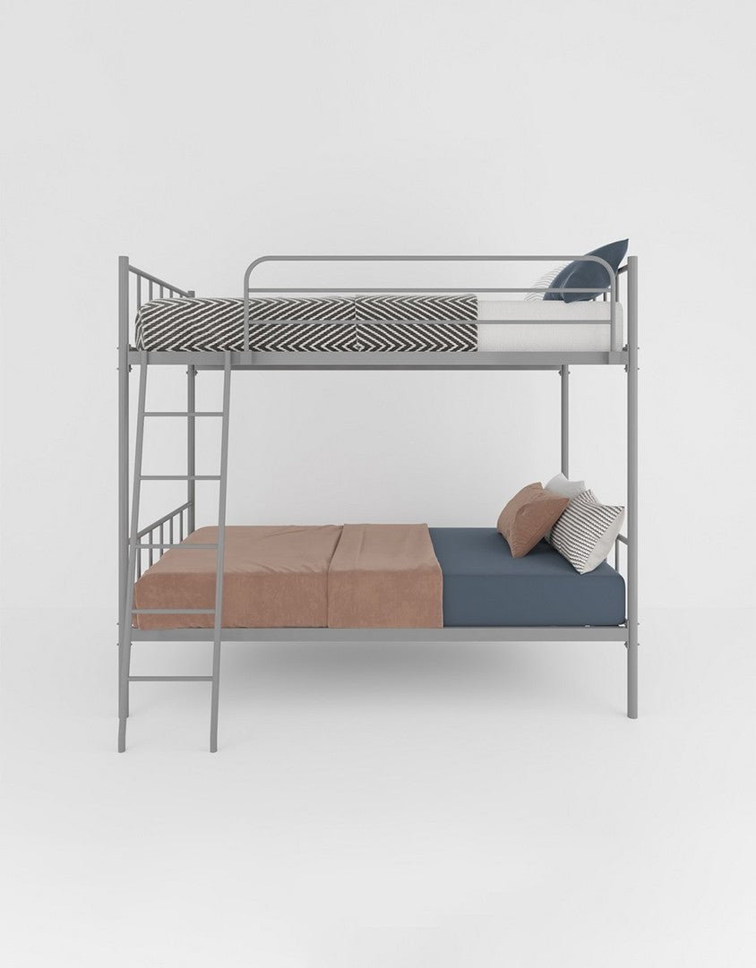 سرير بطابقين ستيل 180×100×200 سم - رمادى كود Bunkbed13032 _