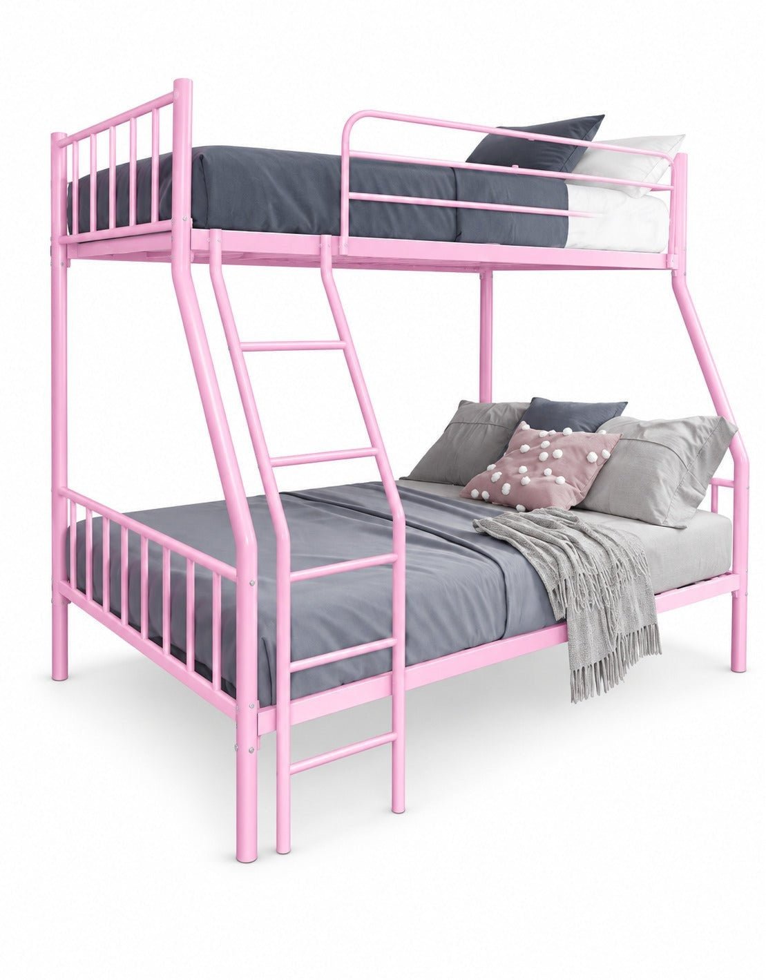 سرير بطابقين ستيل 180×140×203 سم - زهري كود Bunkbed13004 _