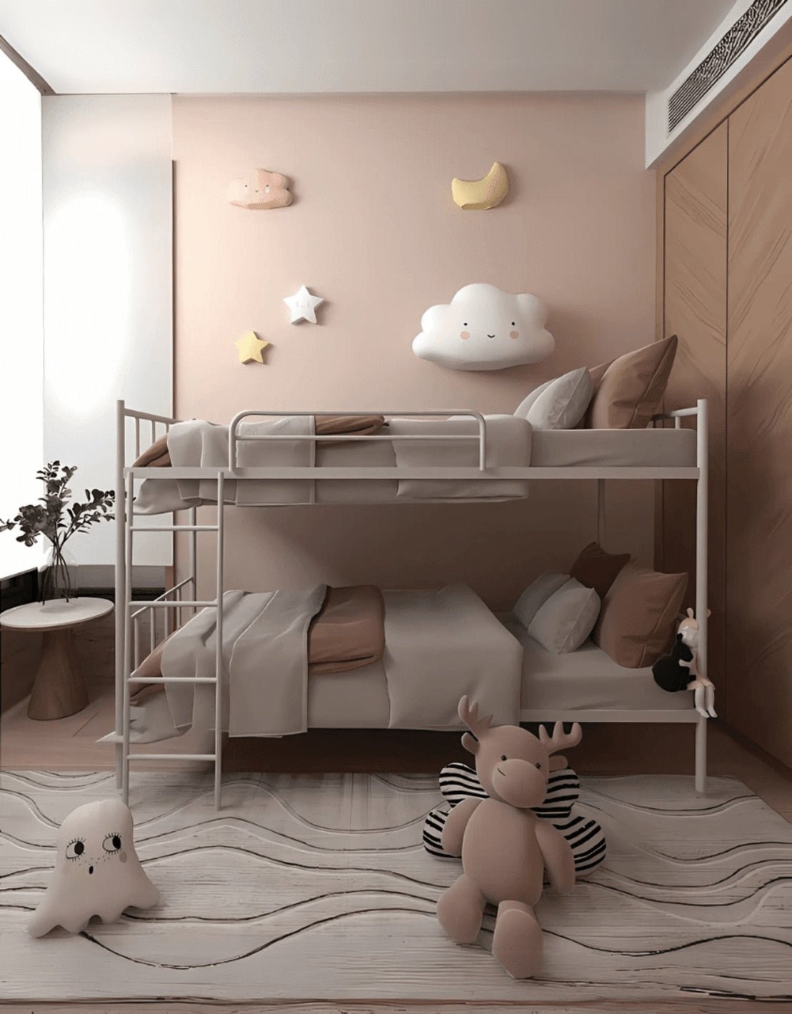 سرير بطابقين ستيل 202x80x150 سم كود Bunkbed13013 _