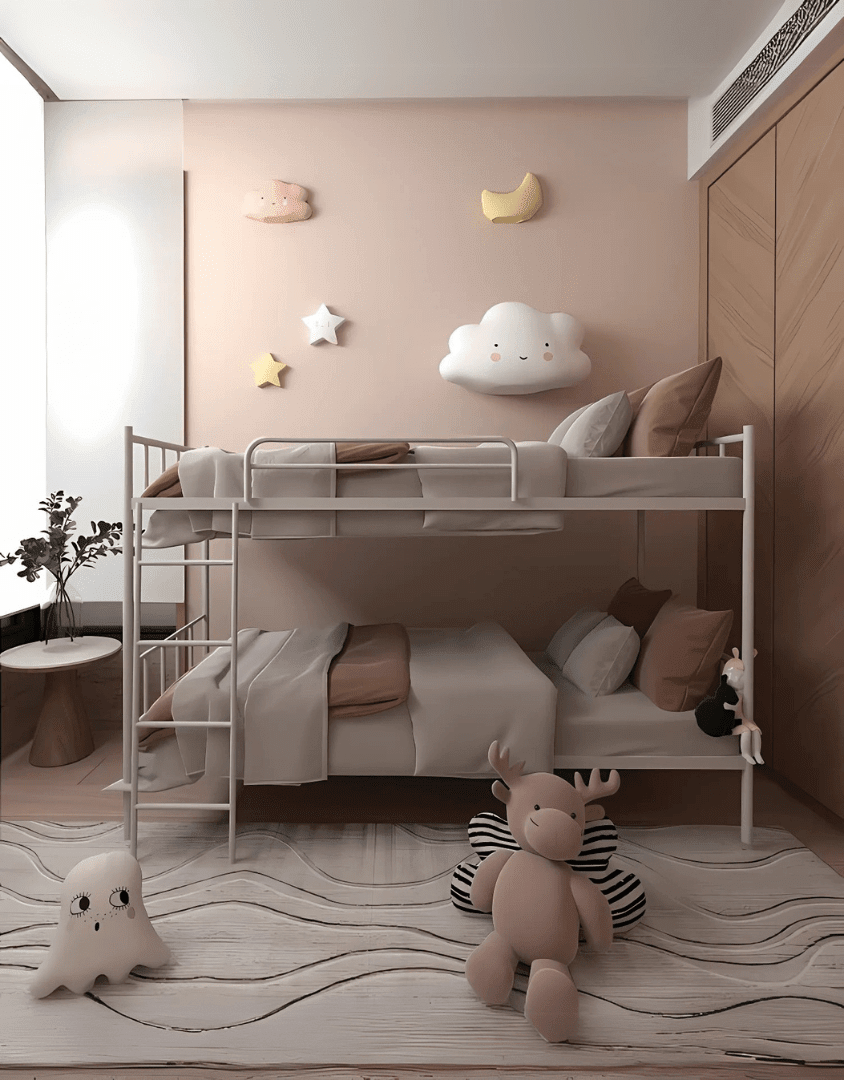 سرير بطابقين ستيل 202x80x150 سم كود Bunkbed13013 _