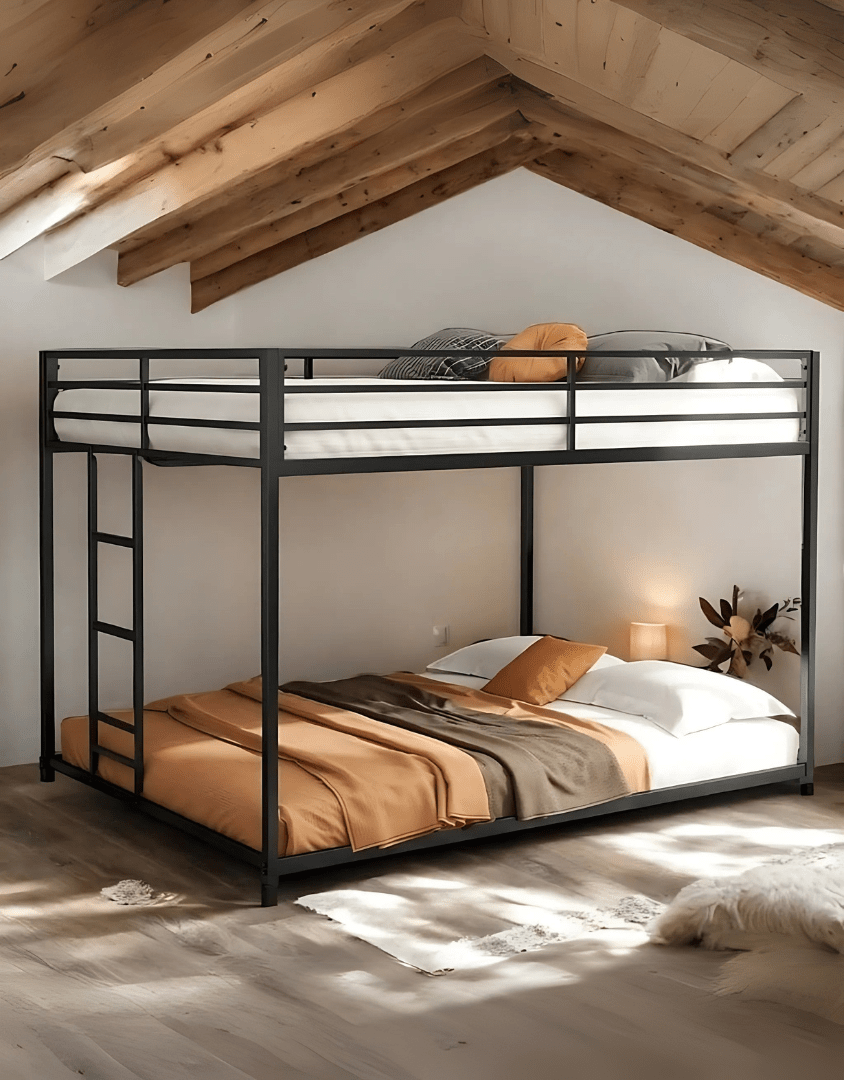 سرير دورين حديد 180×120×200 سم - اسود كود Bunkbed13009 _