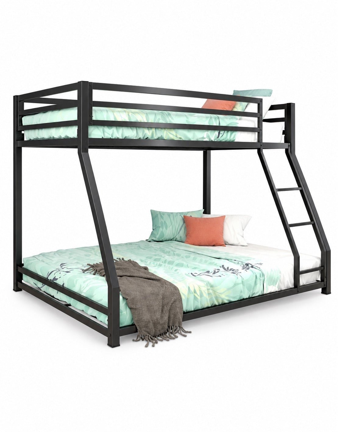 سرير دورين حديد120 ×180×200سم - اسود كود Bunkbed13034 _