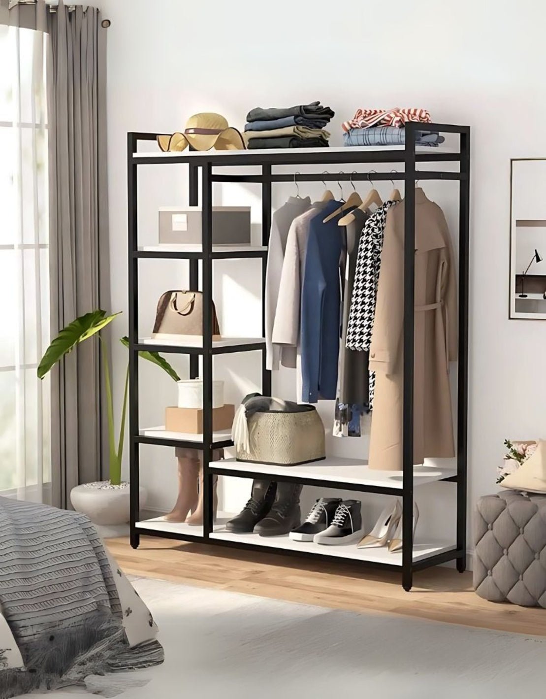 سرير دورين و دريسنج ستيل - أسود و أبيض كود Bunkbed13023