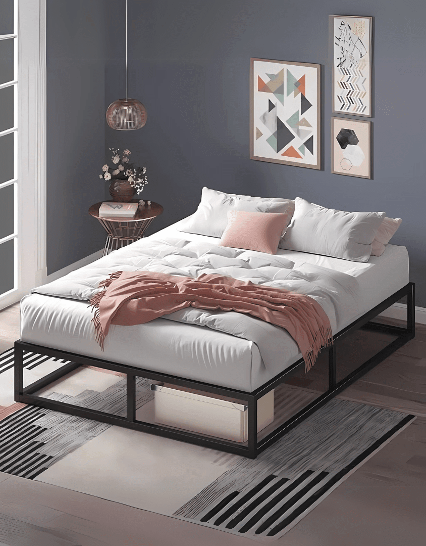 سرير فردي حديد 120×30×200 سم - اسود كود Bunkbed13015 _