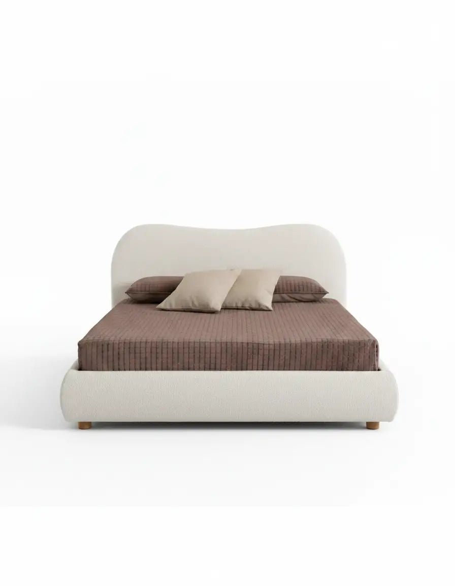 سرير كينج خشب ام دي اف و قماش قطيفة- كود bed5056 _