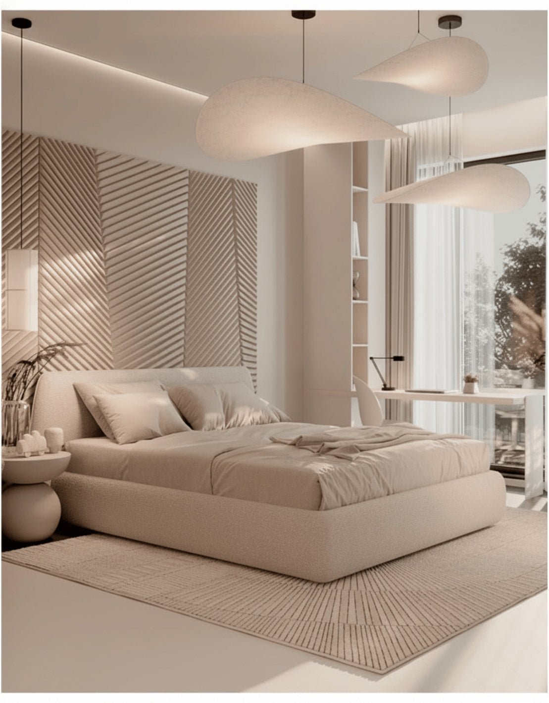 سرير سوبر خشب كونتر و قماش قطيفة روز كود bed5041 _