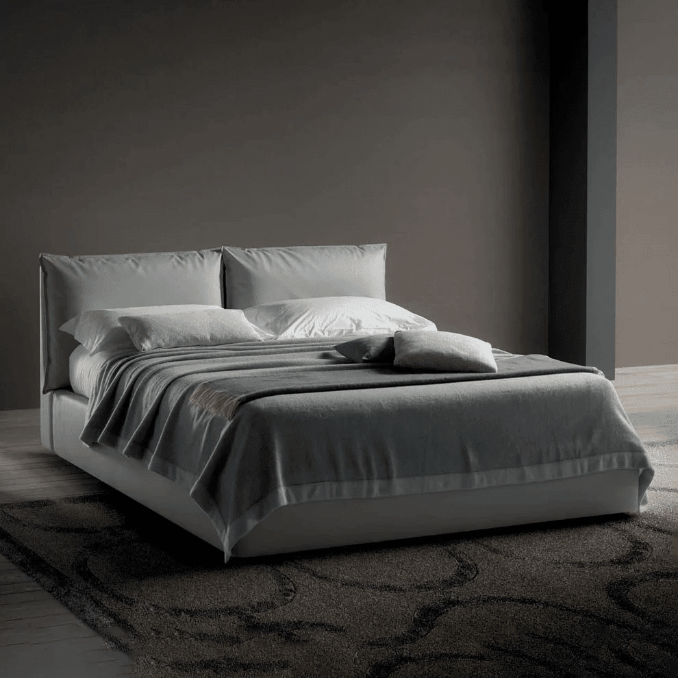 سريرخشب كونتر و قماش قطيفة رمادي كود bed5032 _