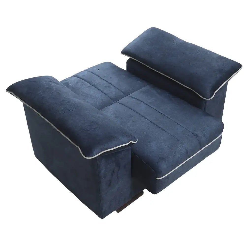 Milan dark blue sofa set _ sofa bed