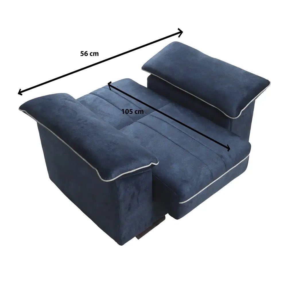 Milan dark blue sofa set _ sofa bed