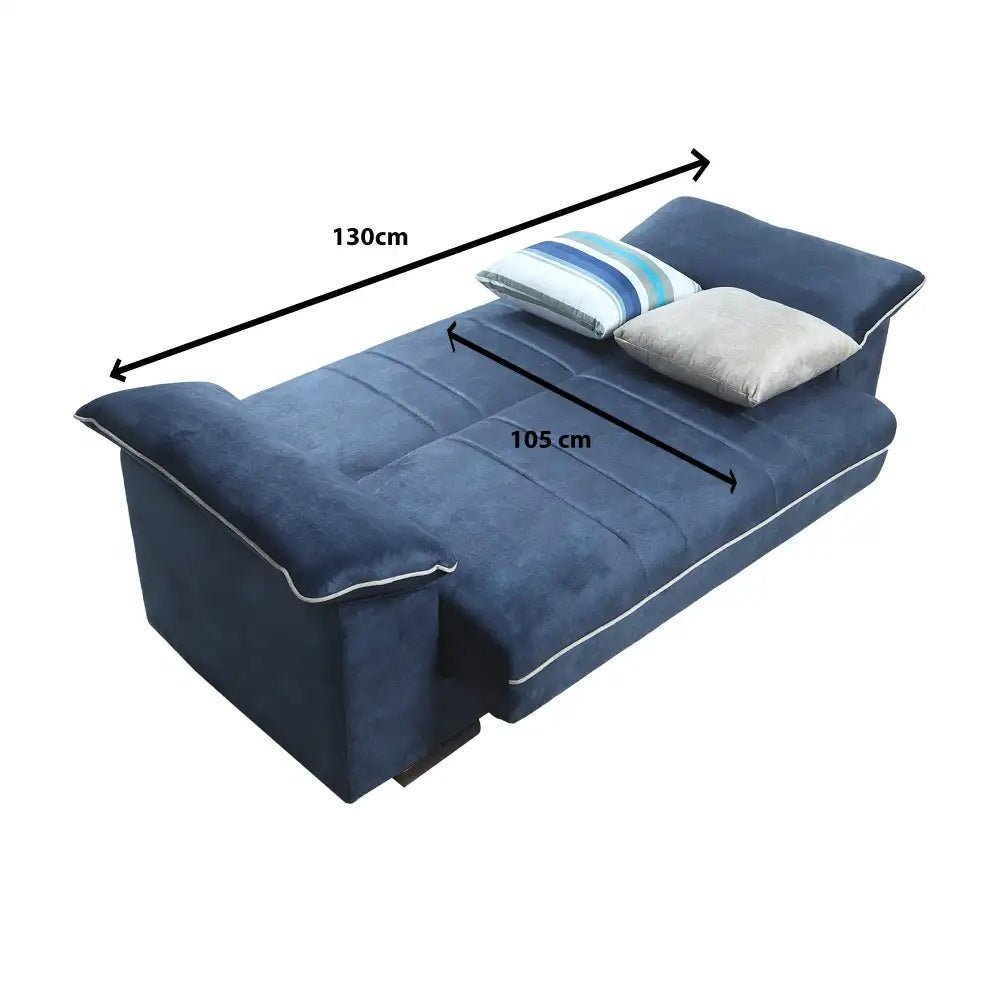 Milan dark blue sofa set _ sofa bed