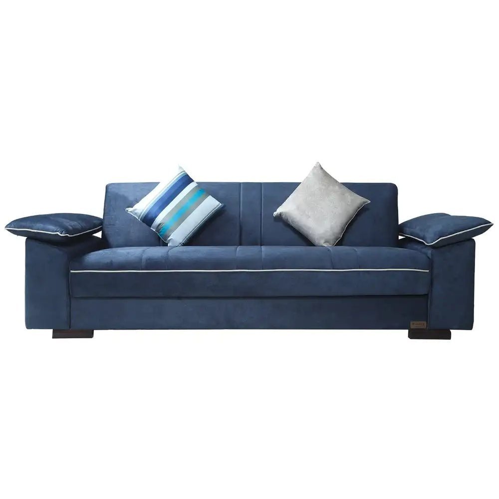 Milan dark blue sofa set _ sofa bed