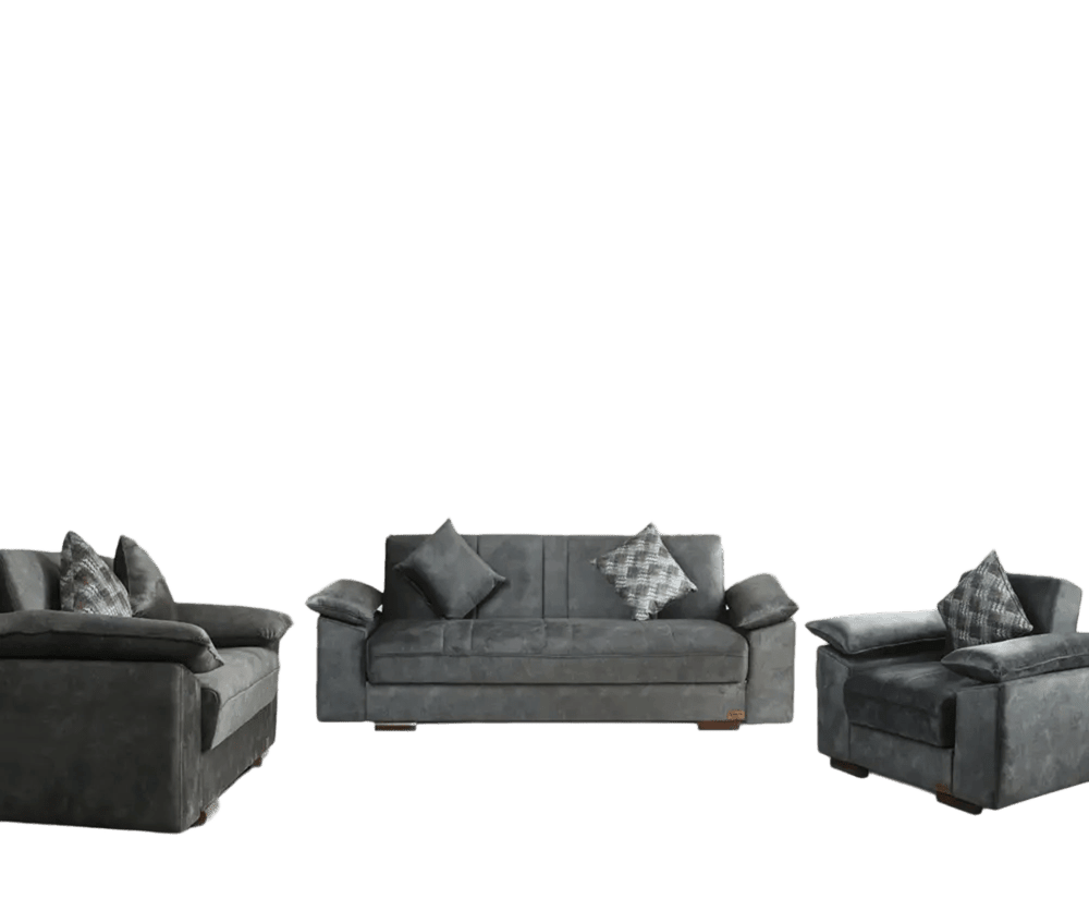 طقم انتريه ميلانو رمادى _ living room