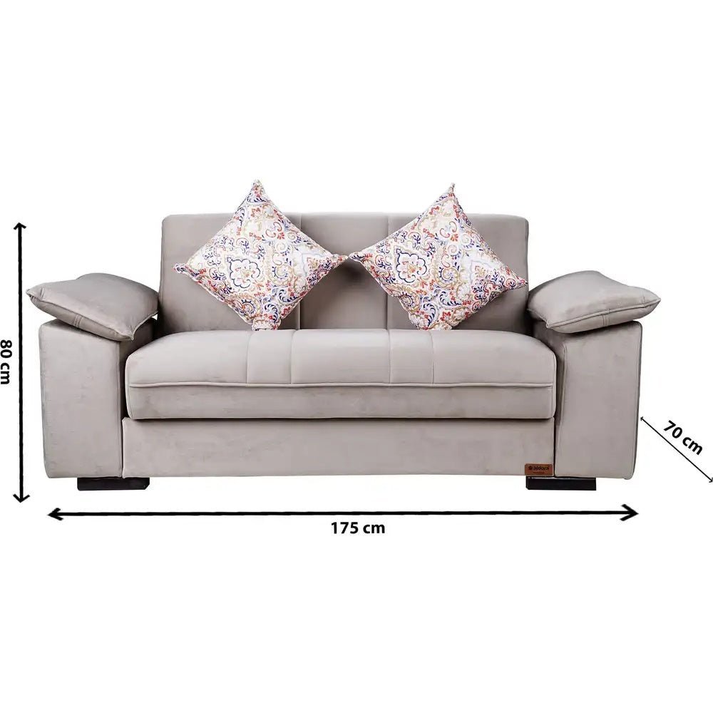 Milano light gray living room set _ living room