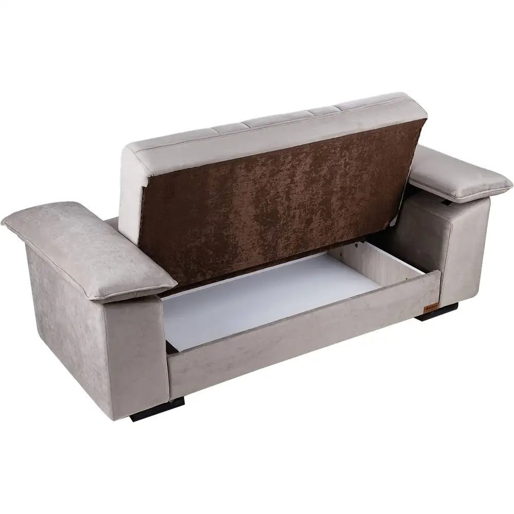 Milano light gray living room set _ living room