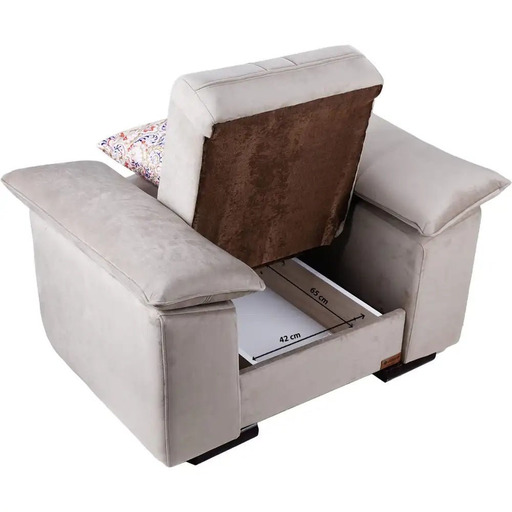 Milano light gray living room set _ living room