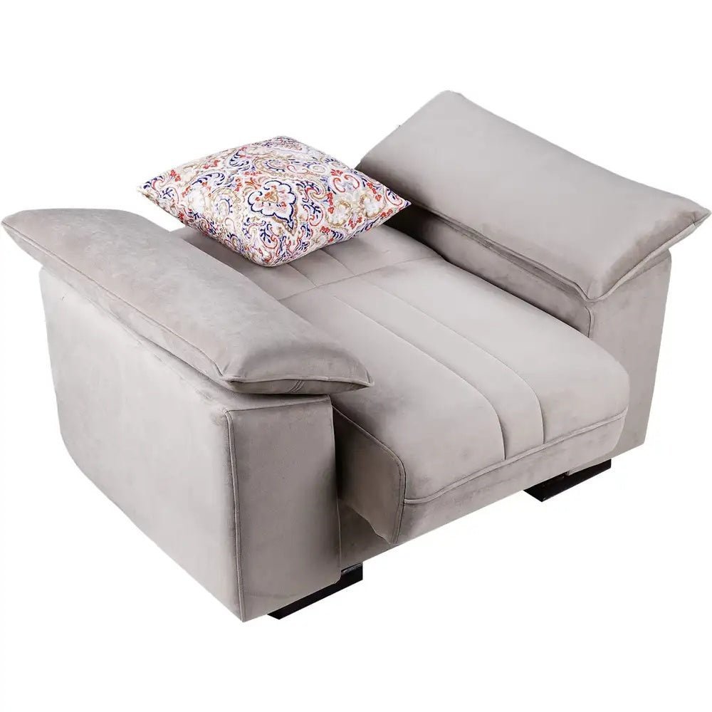 Milano light gray living room set _ living room