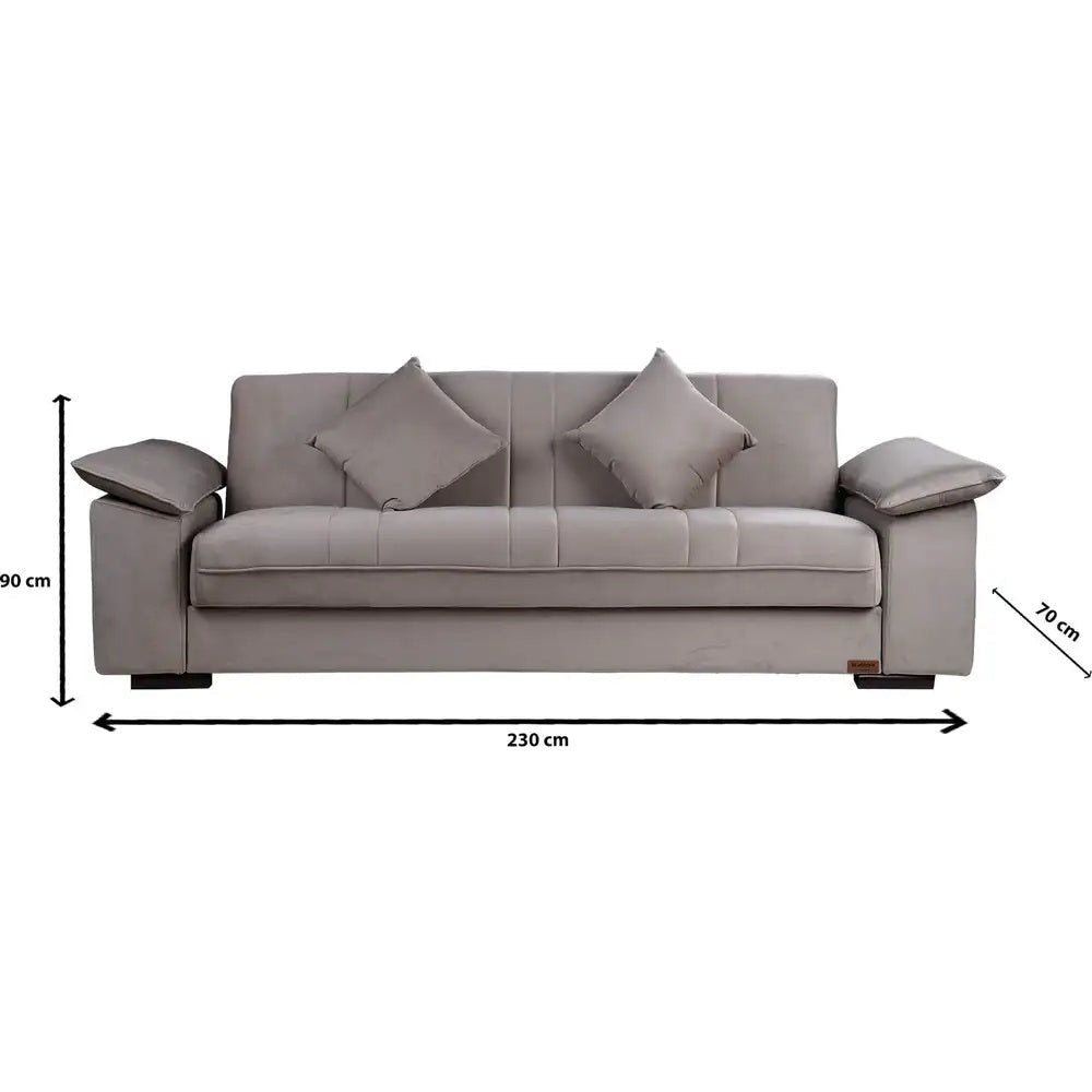 Milano light gray living room set _ living room