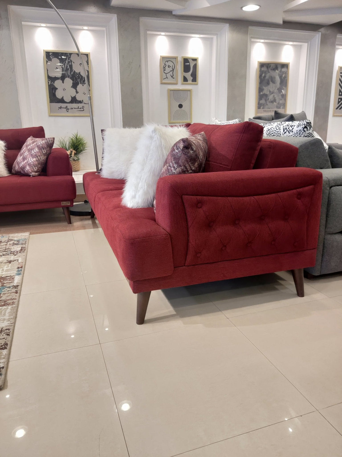 Dora Rita red furniture set _ living room