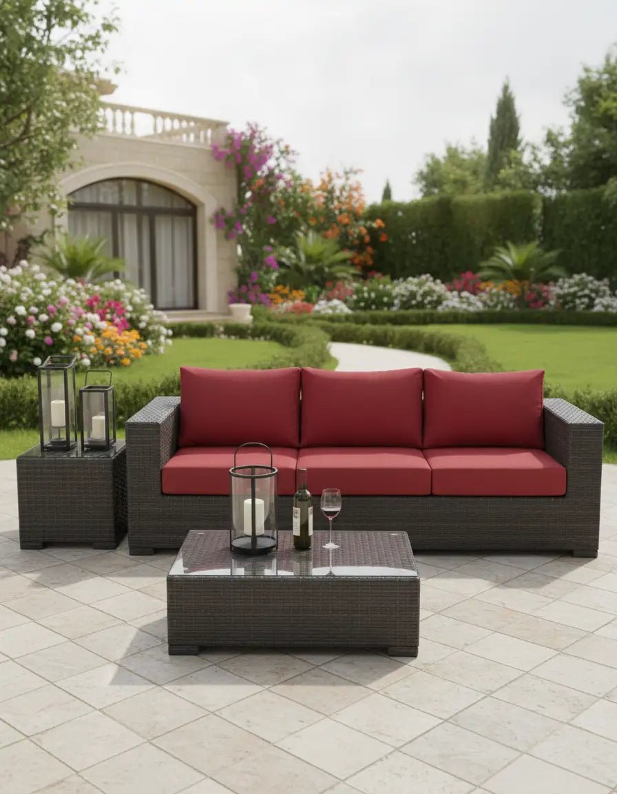 طقم اثاث خارجى كنبة وترابيزة كود outdoor4020 _ أثاث خارجي