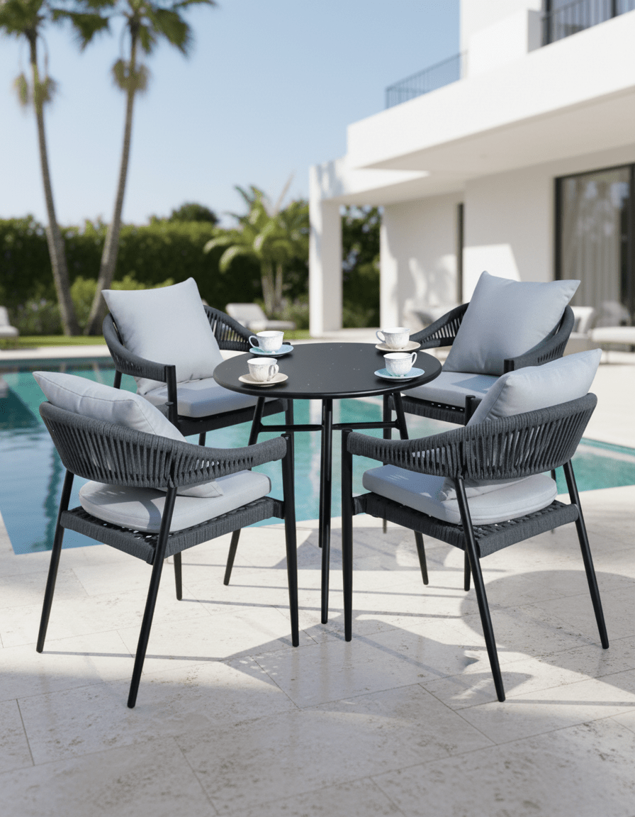 5-piece outdoor furniture set, gray code outdoor4017 _ outdoor furniture