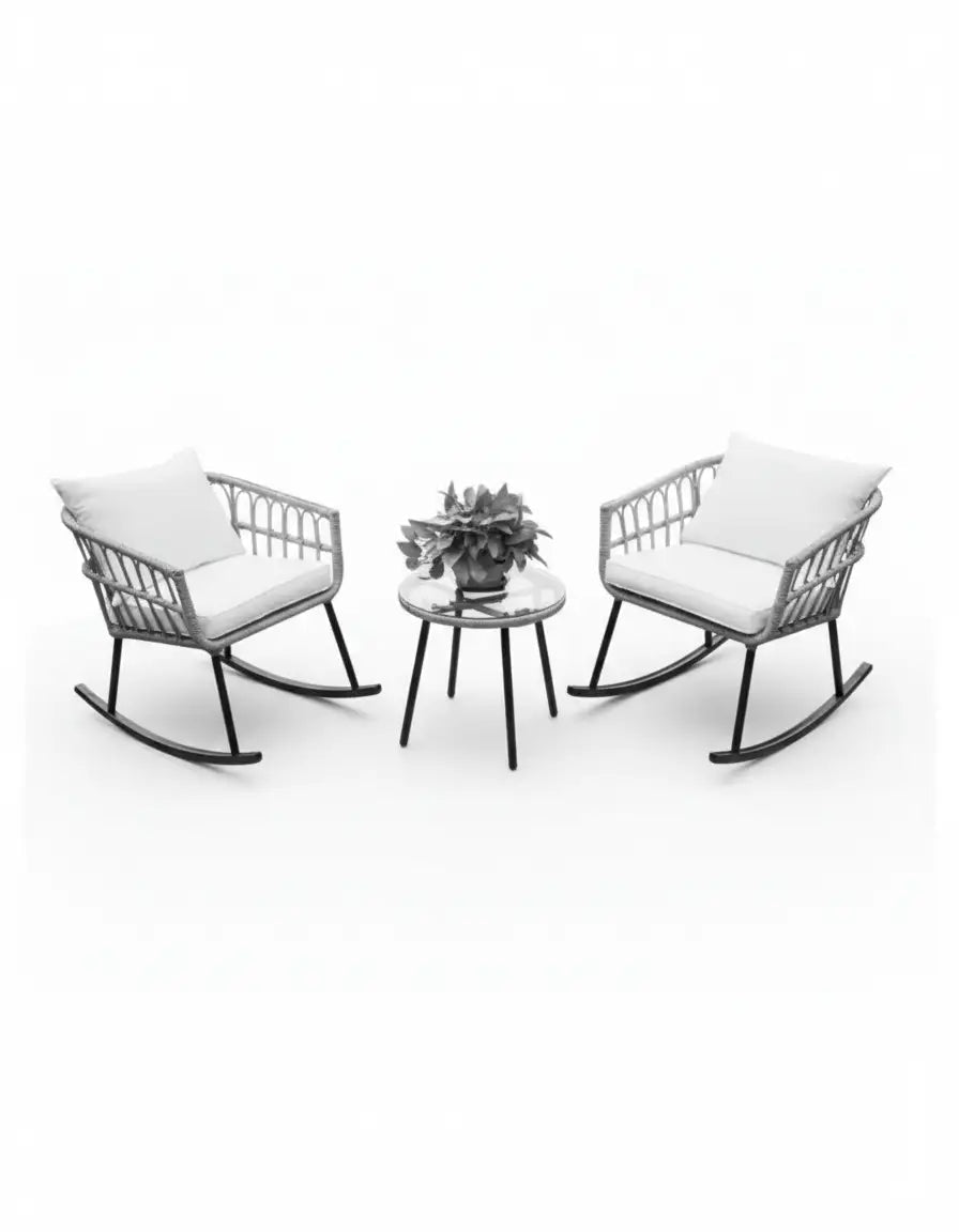 White/Beige Garden Set code outdoor4026 _ outdoor furniture