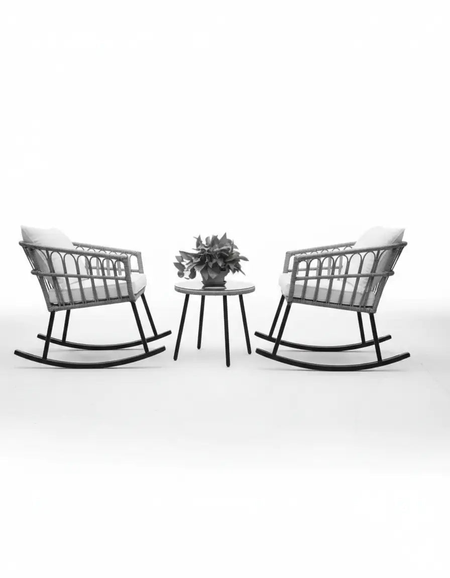 White/Beige Garden Set code outdoor4026 _ outdoor furniture