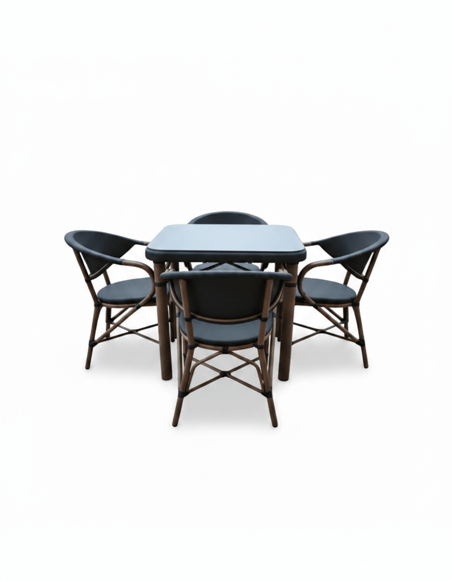 Outdoor set - four chairs and a table, code outdoor4045 _ outdoor furniture