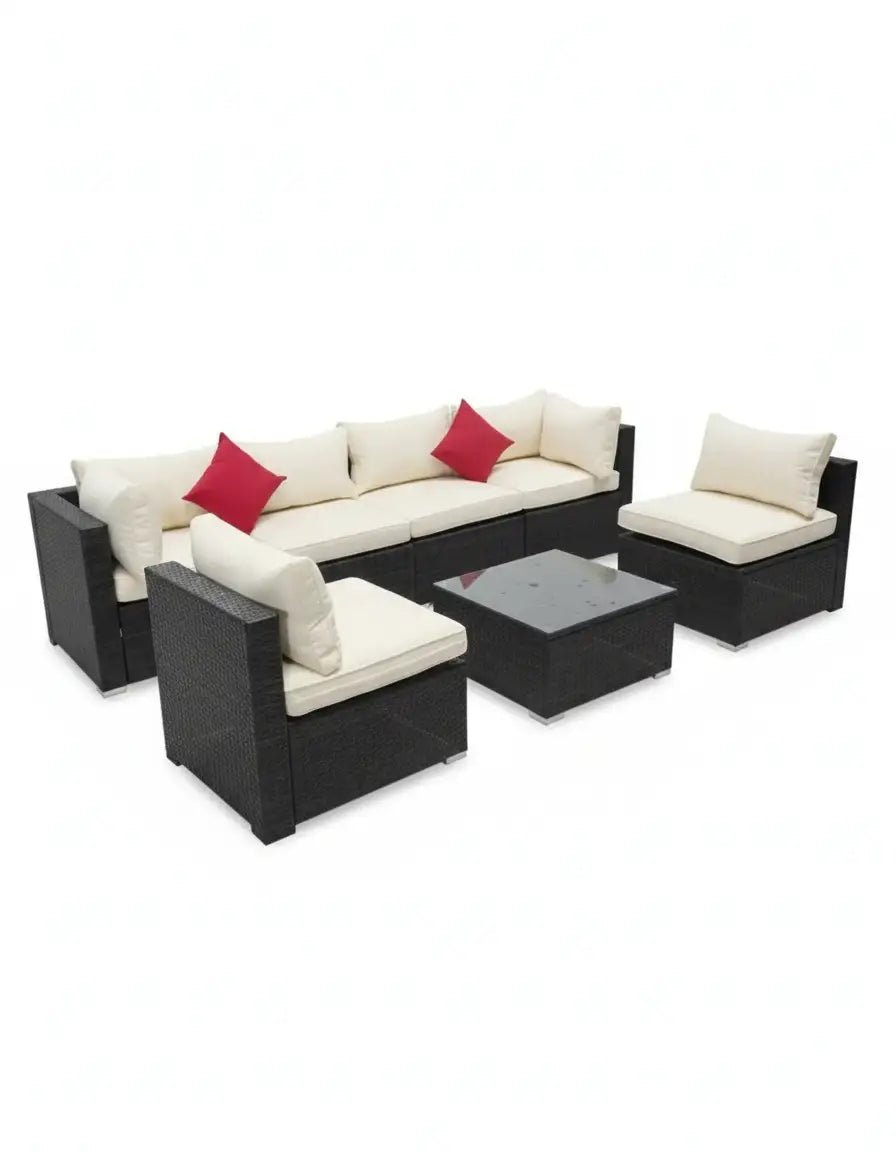 Outdoor set - sofa, two chairs and table, code outdoor4027 _ outdoor furniture