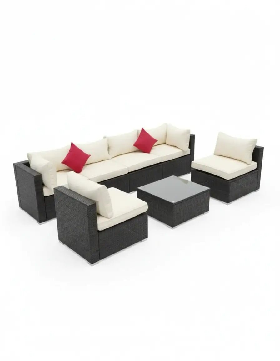 Outdoor set - sofa, two chairs and table, code outdoor4027 _ outdoor furniture