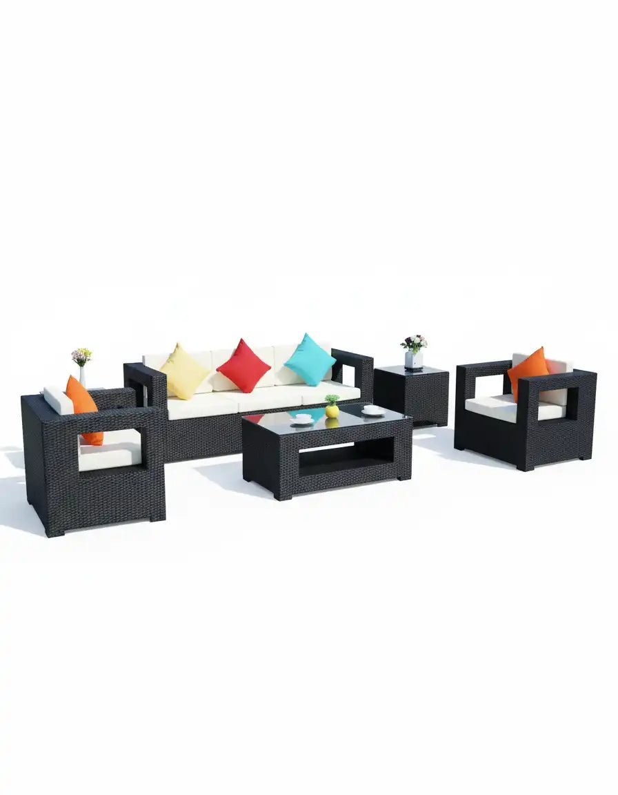 Outdoor set - sofa, two chairs, table, code outdoor4028 _ outdoor furniture