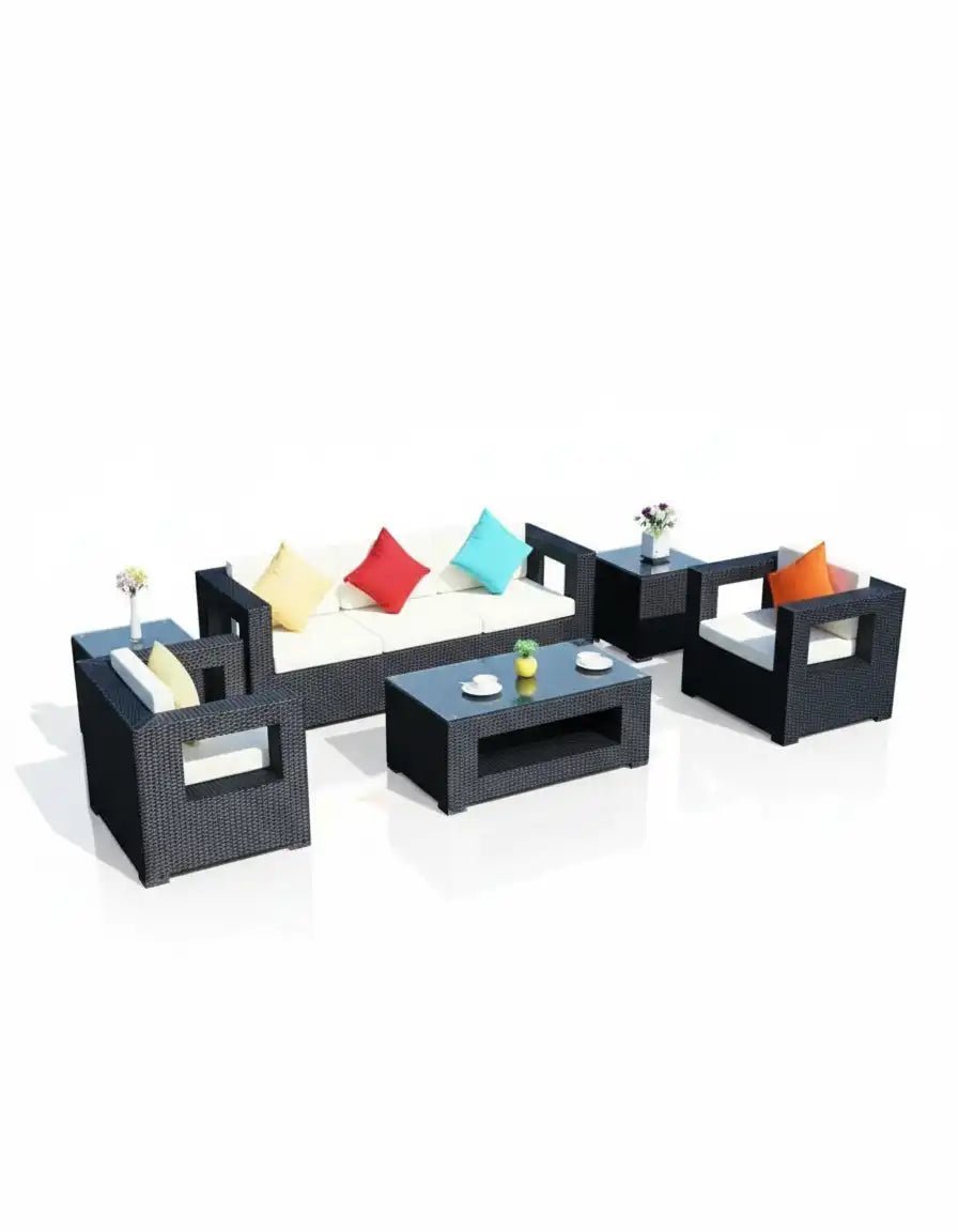 Outdoor set - sofa, two chairs, table, code outdoor4028 _ outdoor furniture