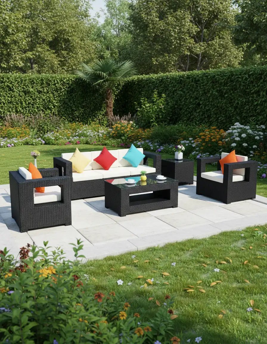 Outdoor set - sofa, two chairs, table, code outdoor4028 _ outdoor furniture