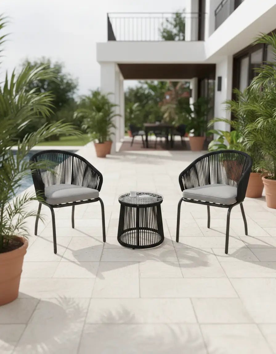 طقم كراسي خارجى بطاولة صغيرة كود outdoor4038 _ أثاث خارجي
