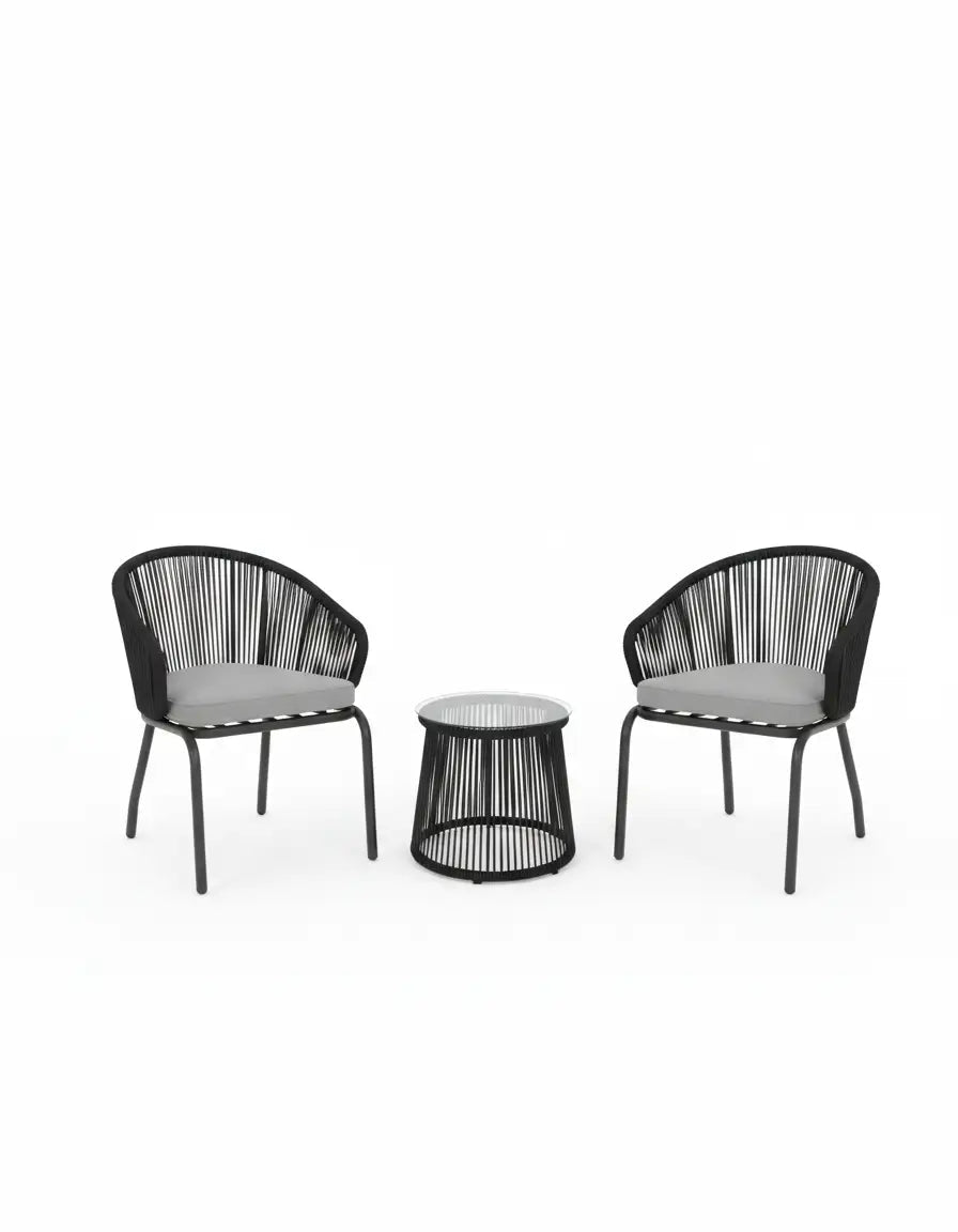 Outdoor chair set with a small table, code outdoor4038 _ outdoor furniture