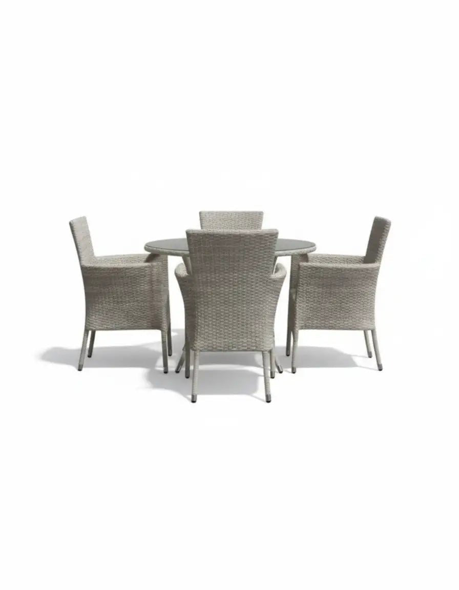Outdoor rattan set, 4 chairs and a table, code outdoor4034 _ outdoor furniture