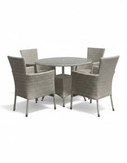 Outdoor rattan set, 4 chairs and a table, code outdoor4034 _ outdoor furniture