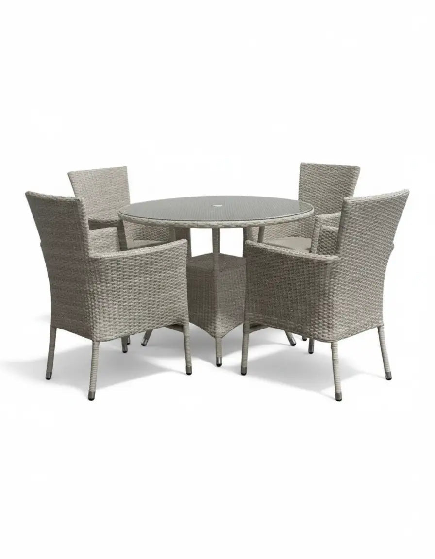 طقم راتان خارجي 4 كراسي وترابيزة كود outdoor4034 _ أثاث خارجي
