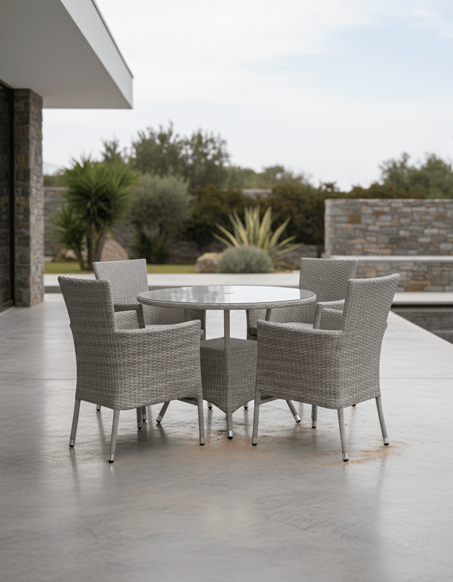طقم راتان خارجي 4 كراسي وترابيزة كود outdoor4034 _ أثاث خارجي
