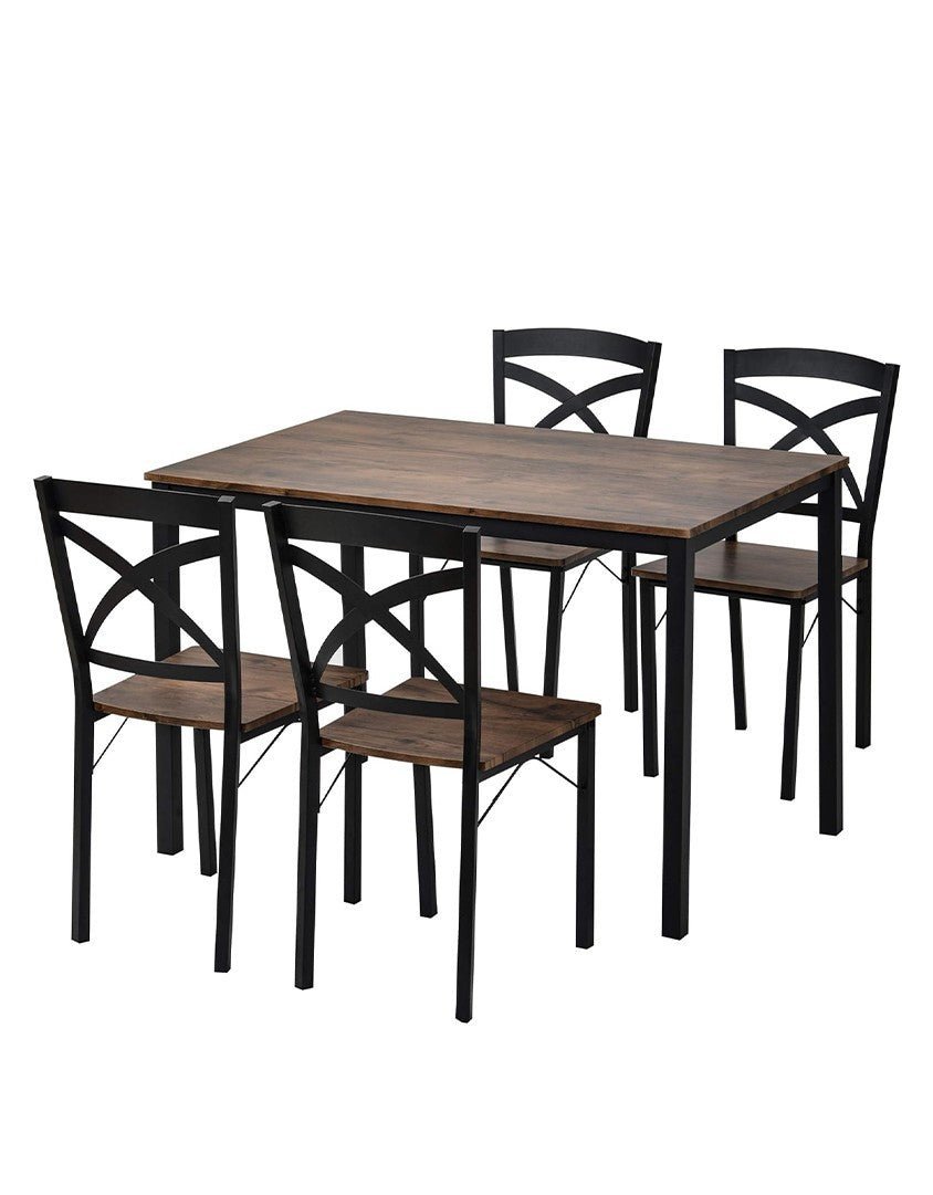 Dining set, multiple sizes, black/brown, code outdoor4037 _ dining