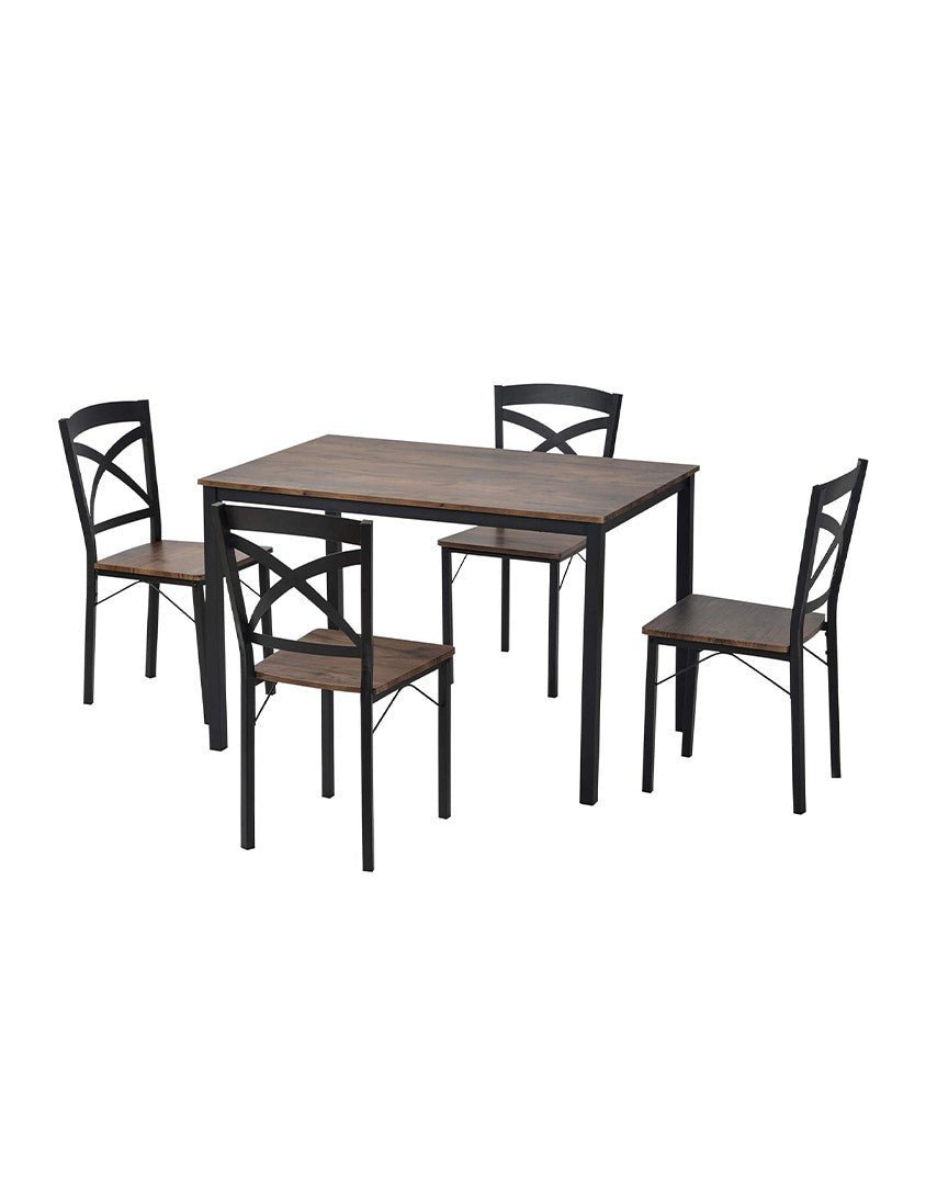 Dining set, multiple sizes, black/brown, code outdoor4037 _ dining