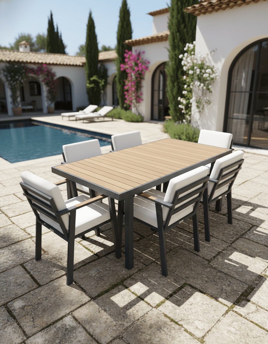 Outdoor dining set, 7 pieces code outdoor4035 _ outdoor furniture