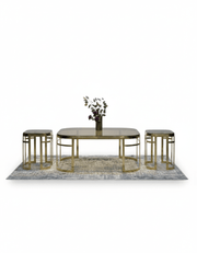 Grand 3-piece stainless table set, code Stainlesstable6030 _